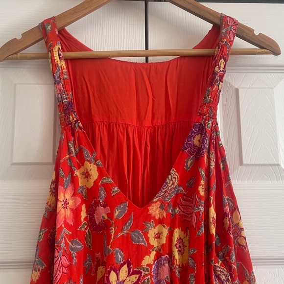 Free People Red Floral Dress - Picture 5 of 8